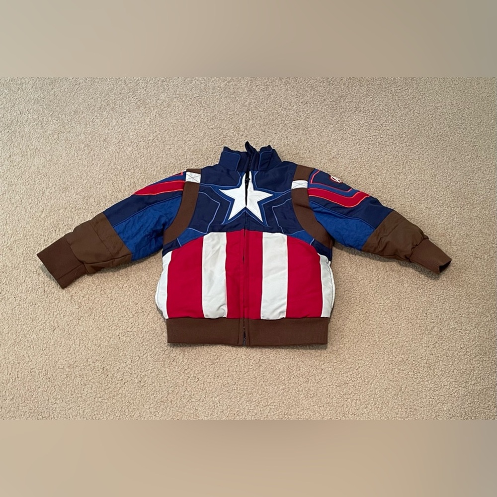 Disney - Captain America Kids Jacket - Size: 3